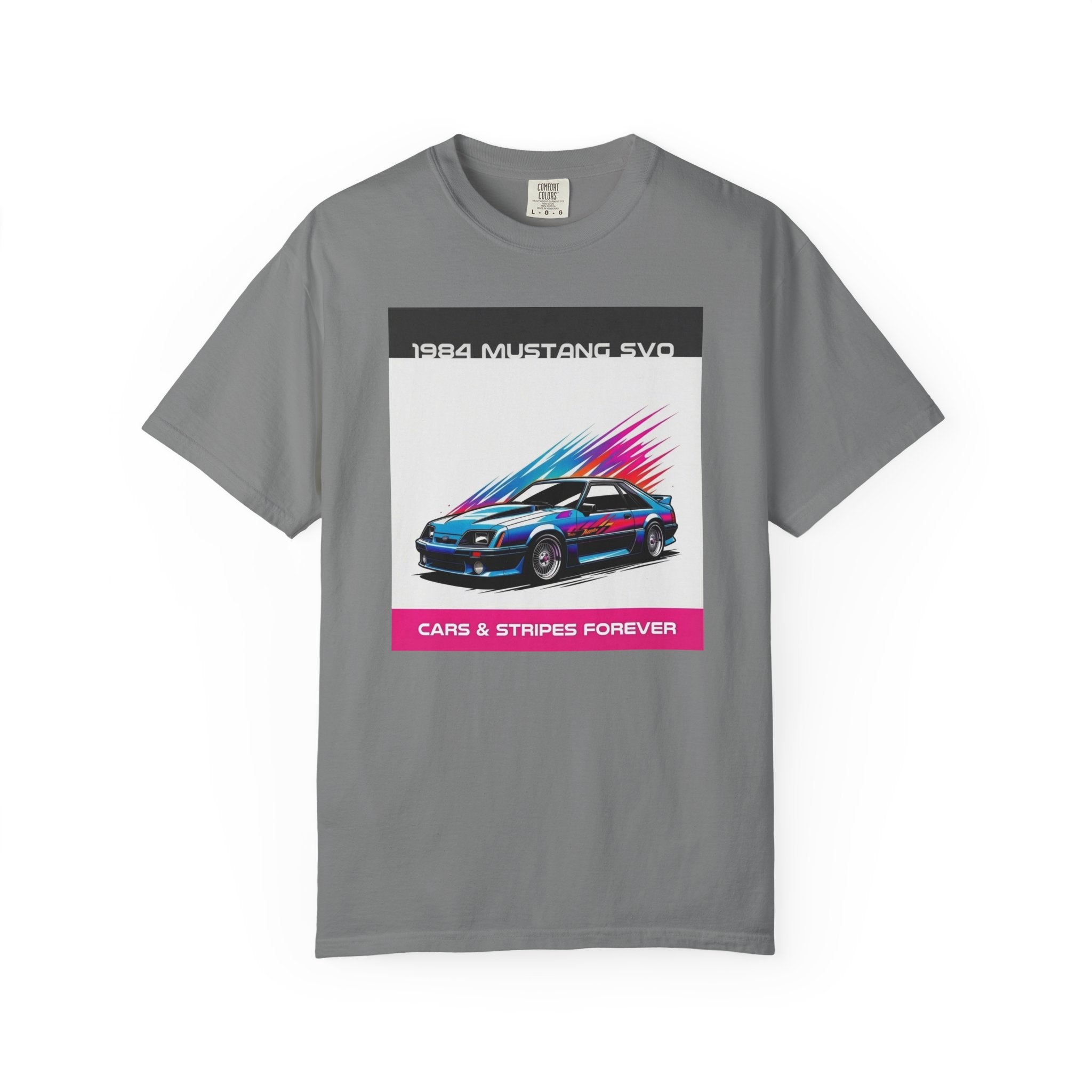 Cars & Stripes Forever 1984 Mustang SVO Tee