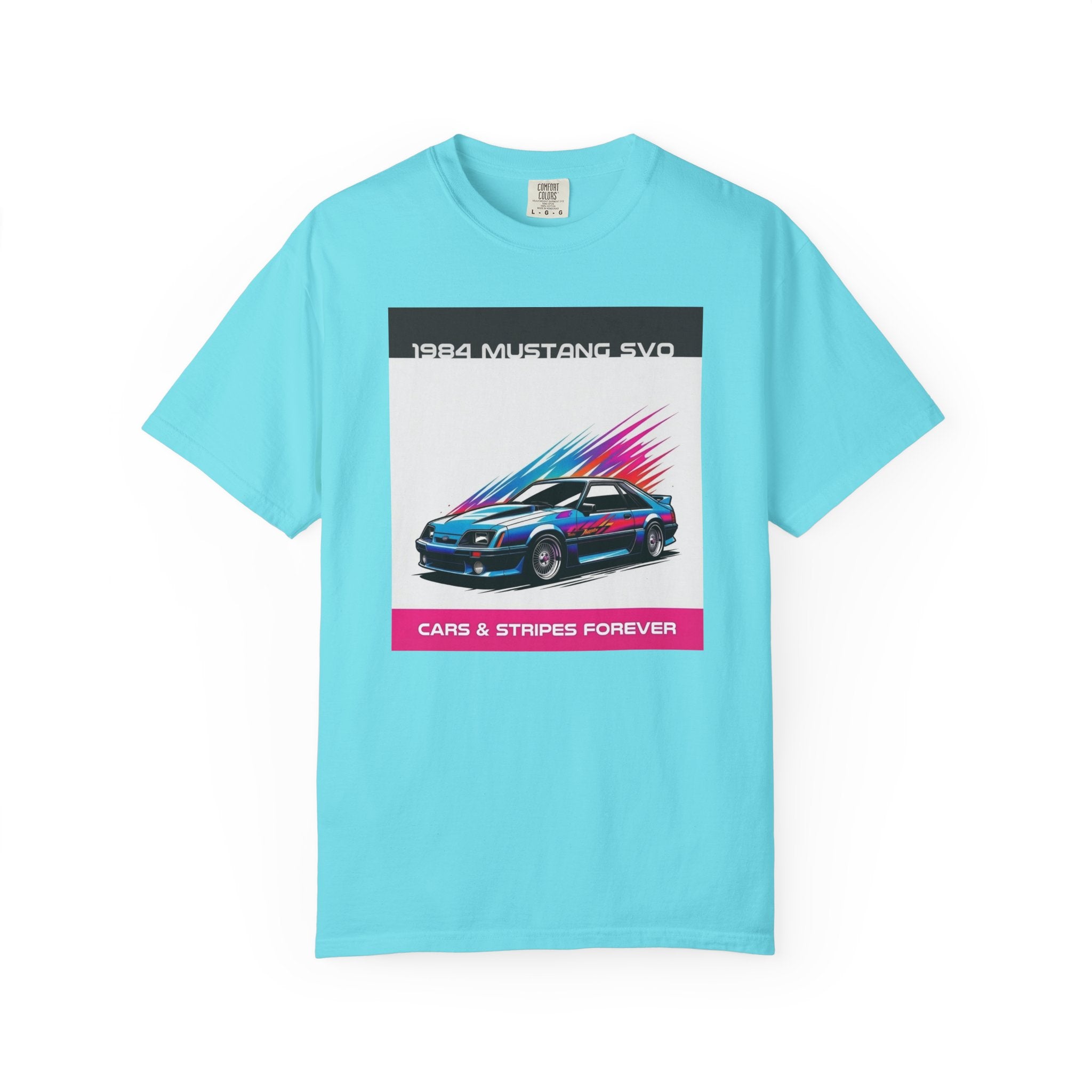 Cars & Stripes Forever 1984 Mustang SVO Tee