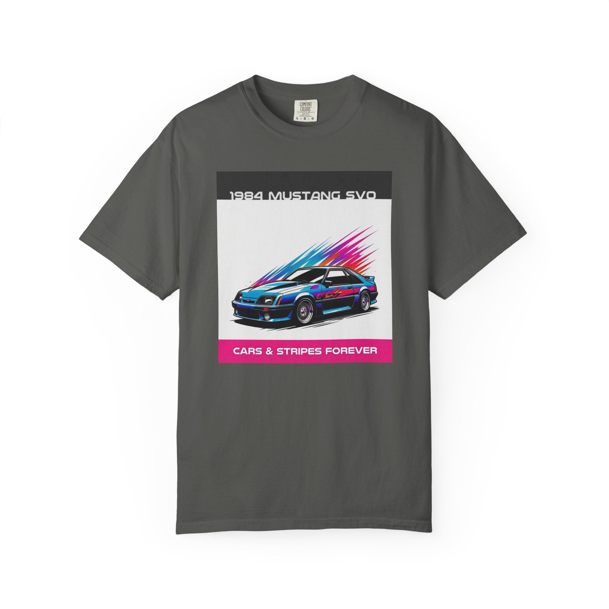 Cars & Stripes Forever 1984 Mustang SVO Tee