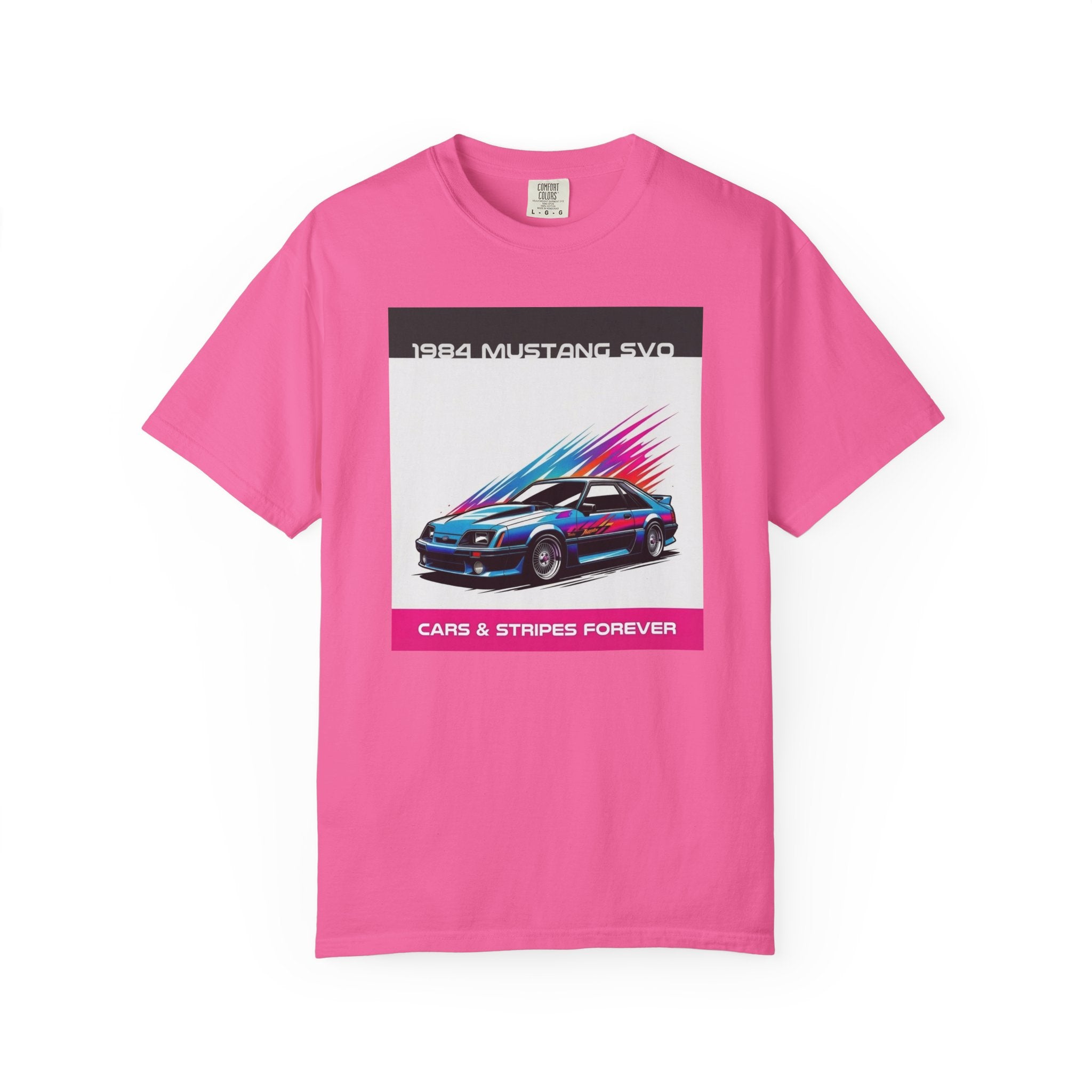 Cars & Stripes Forever 1984 Mustang SVO Tee