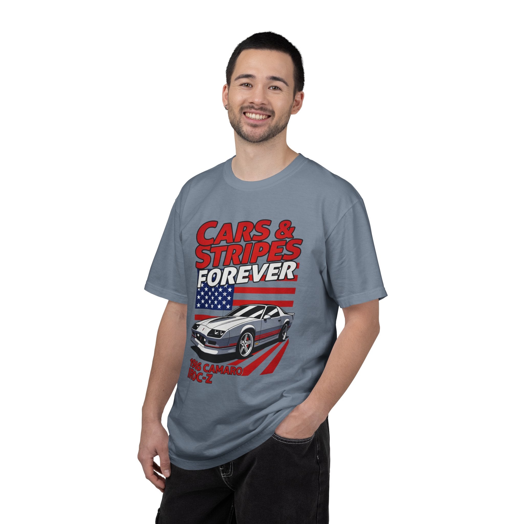 Cars & Stripes Forever 1986 Camero IROC-Z Tee