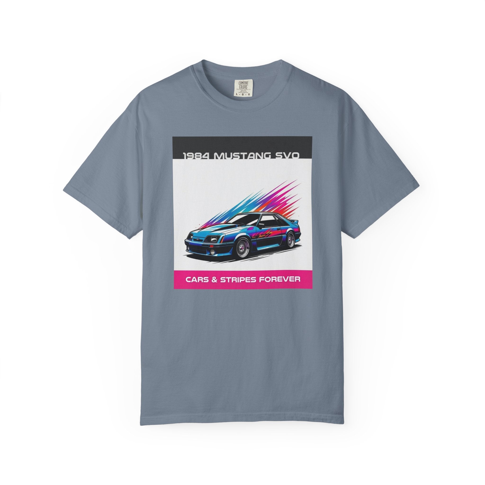 Cars & Stripes Forever 1984 Mustang SVO Tee