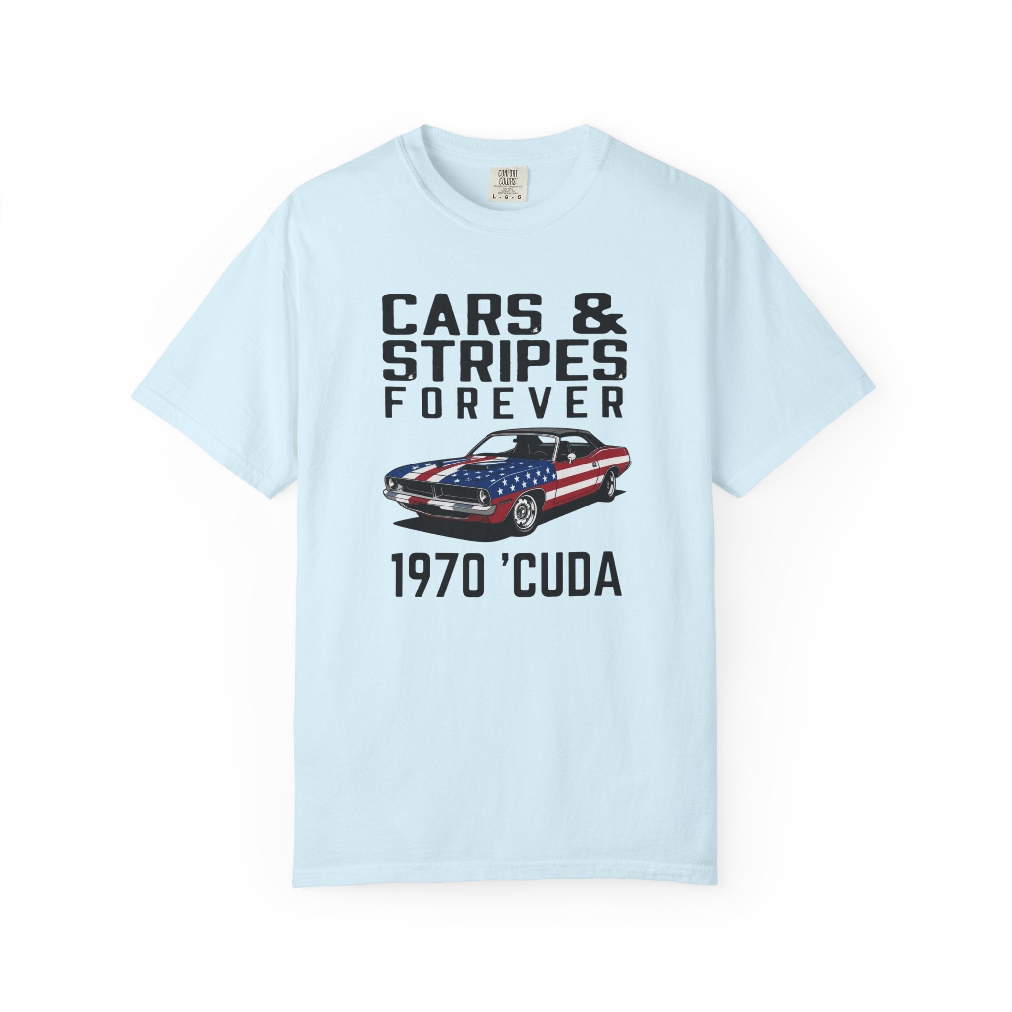 Cars & Stripes Forever 1970 Barracuda Tee