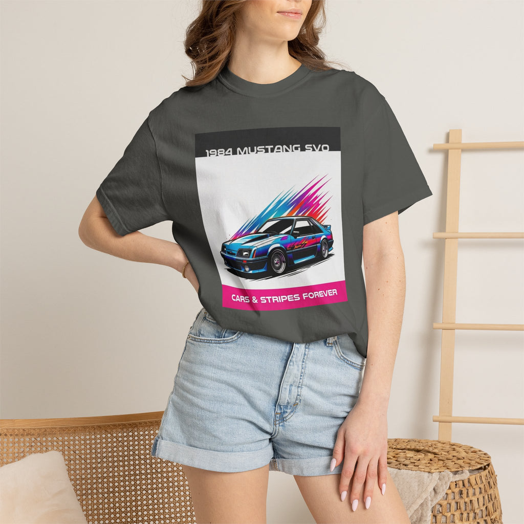Cars & Stripes Forever 1984 Mustang SVO Tee