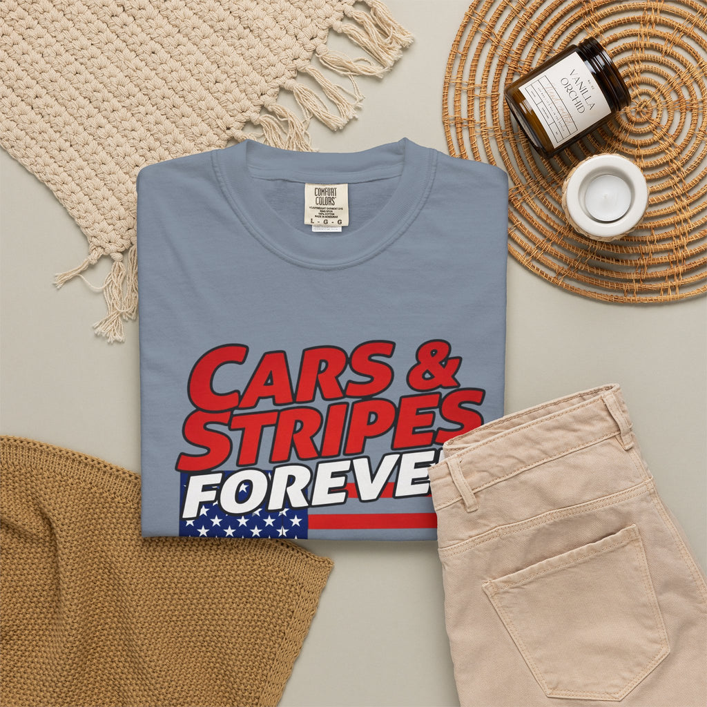 Cars & Stripes Forever 1986 Camero IROC-Z Tee