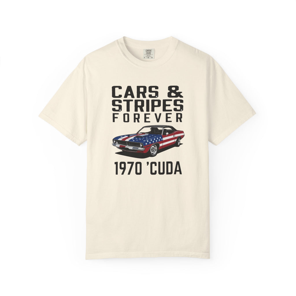 Cars & Stripes Forever 1970 Barracuda Tee