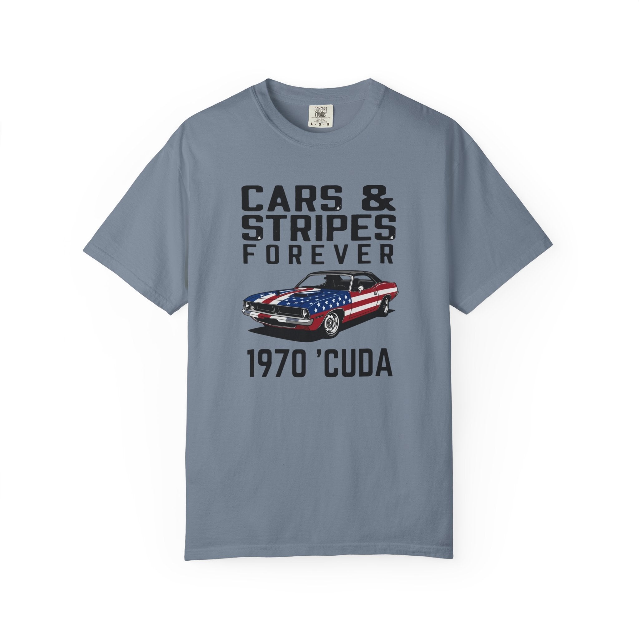 Cars & Stripes Forever 1970 Barracuda Tee