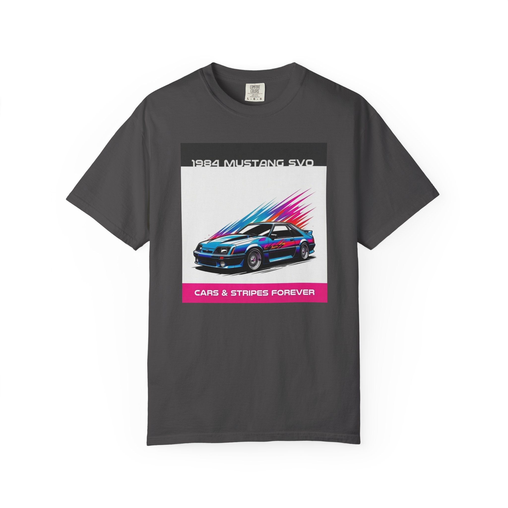 Cars & Stripes Forever 1984 Mustang SVO Tee