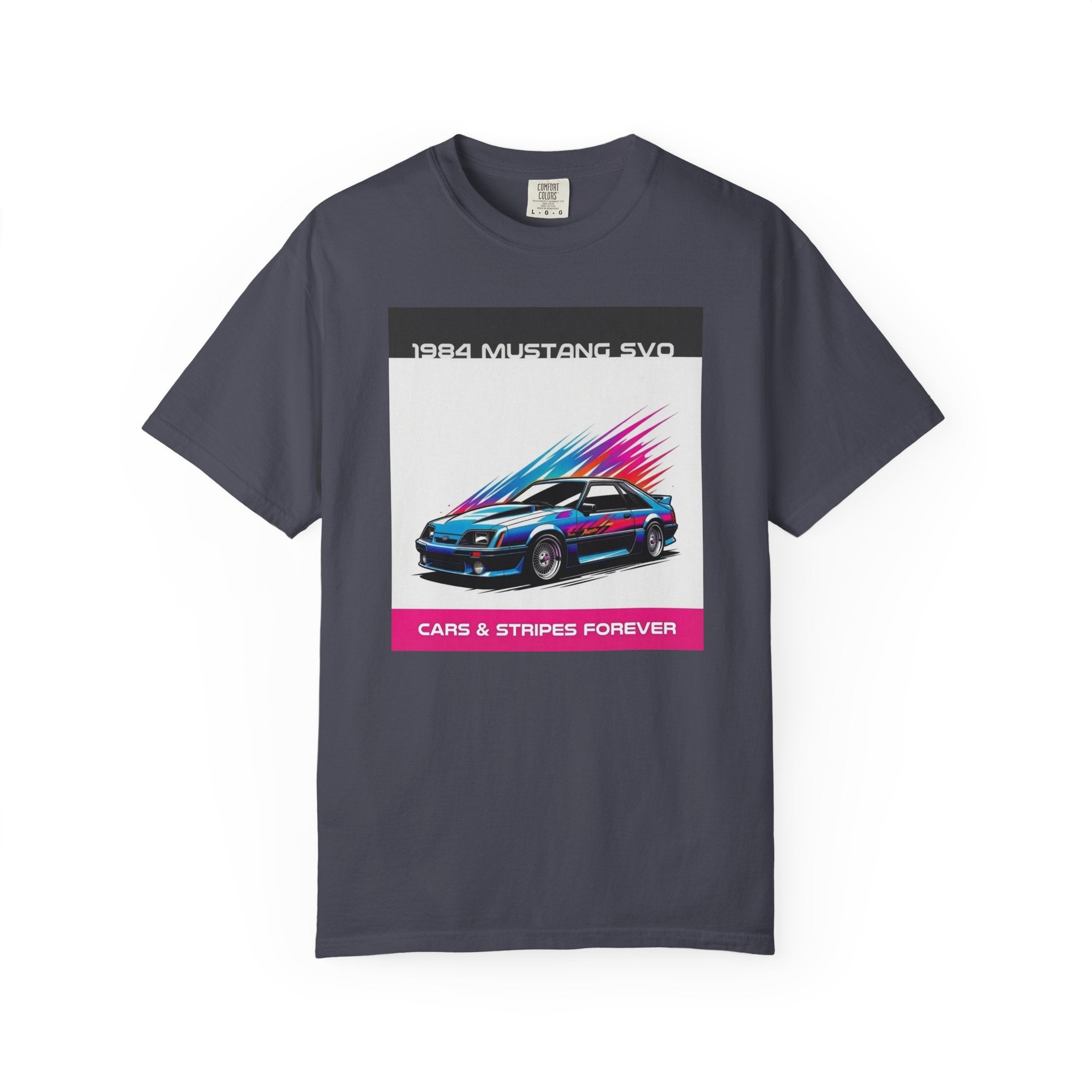 Cars & Stripes Forever 1984 Mustang SVO Tee