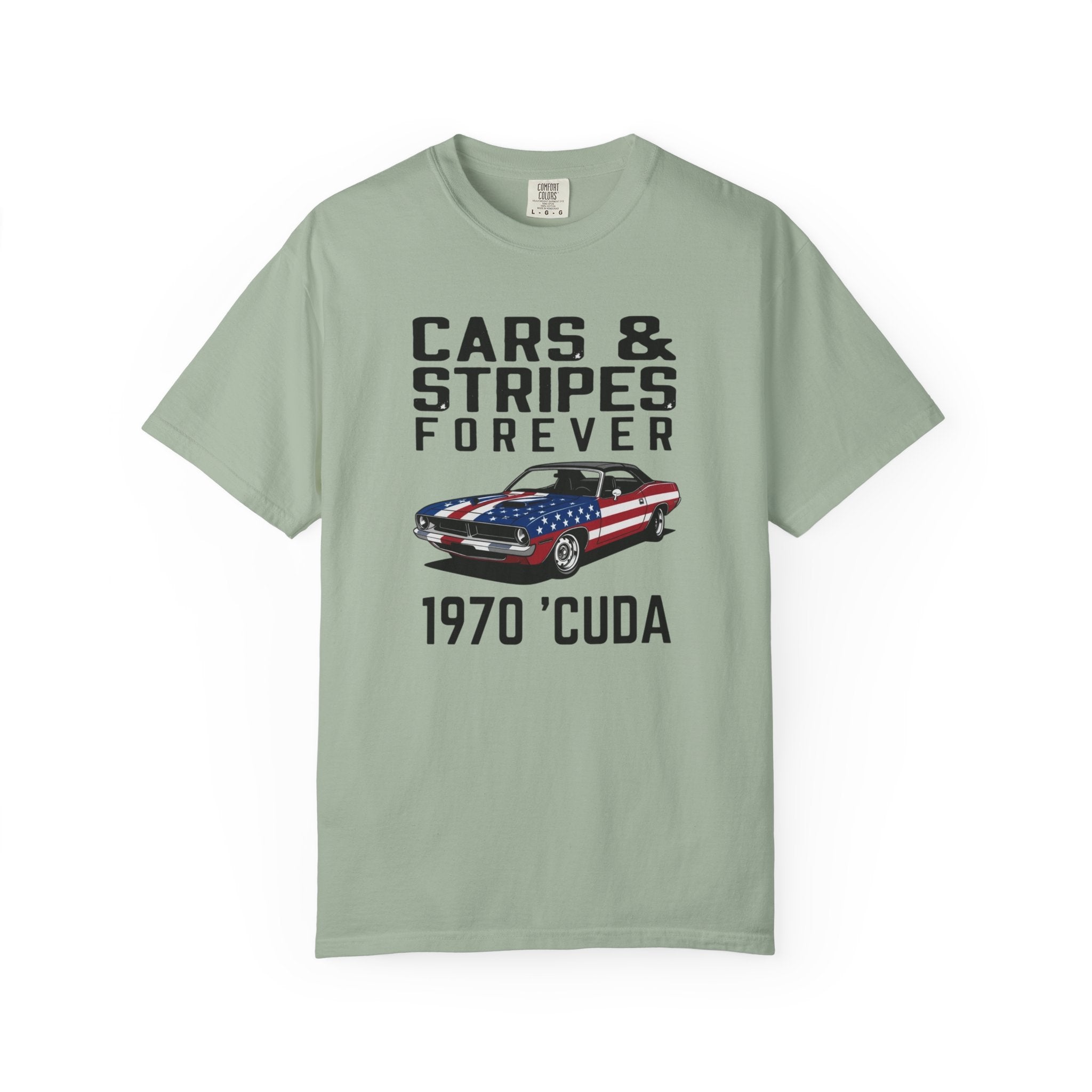 Cars & Stripes Forever 1970 Barracuda Tee
