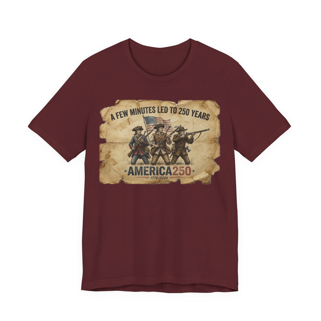A Few Minutes That Led To 250 Years America250 Tee