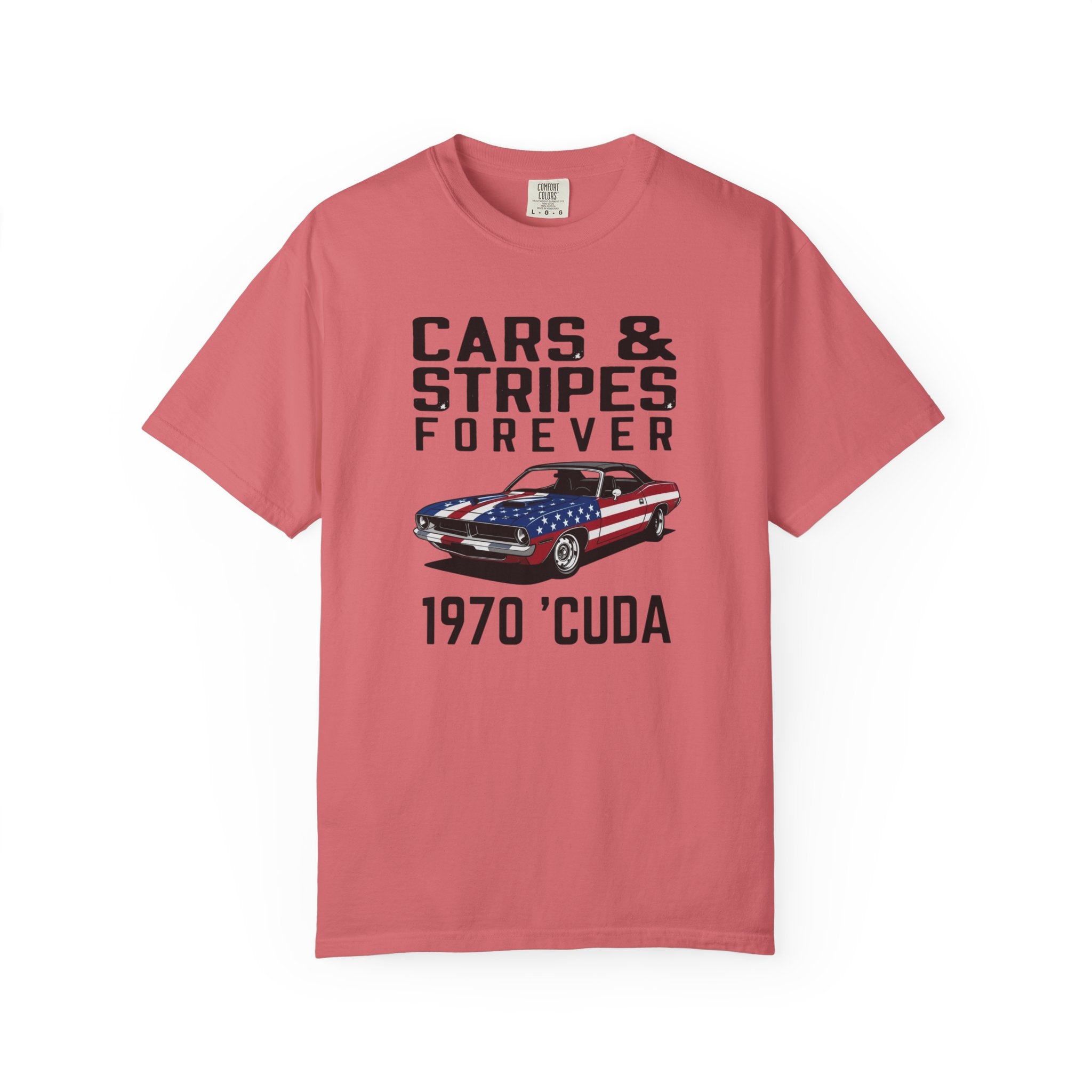 Cars & Stripes Forever 1970 Barracuda Tee
