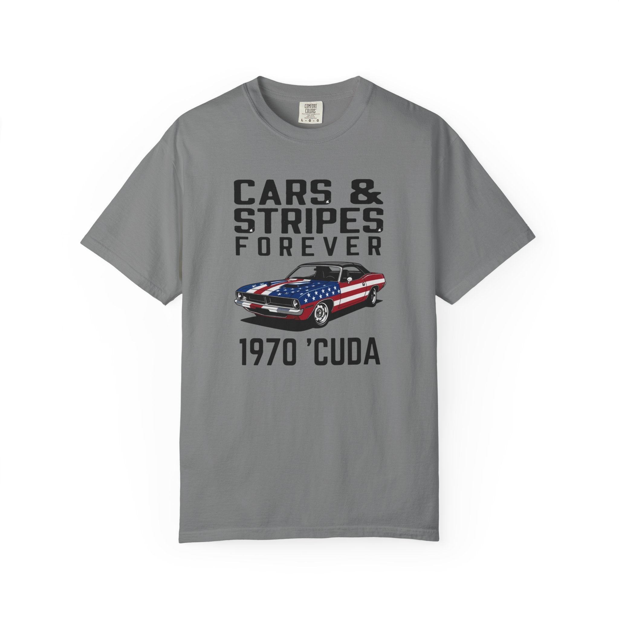 Cars & Stripes Forever 1970 Barracuda Tee