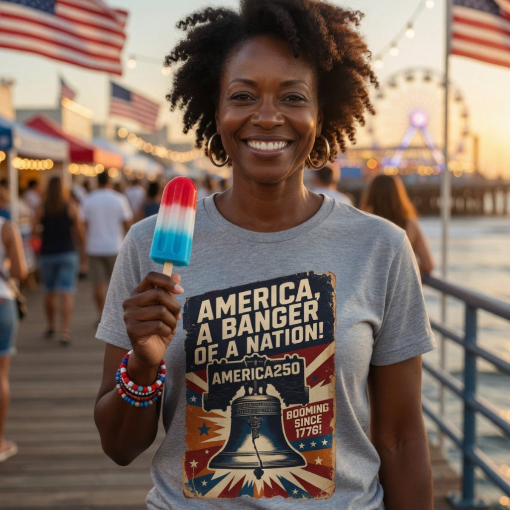 America, A Banger Of A Nation America250 Tee