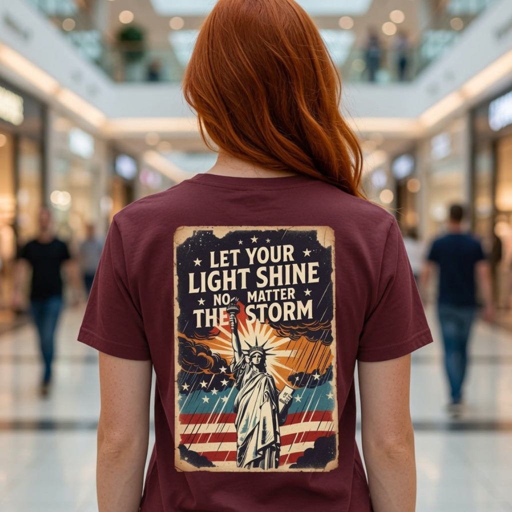 Let Your Light Shine Faith & Freedom Tee
