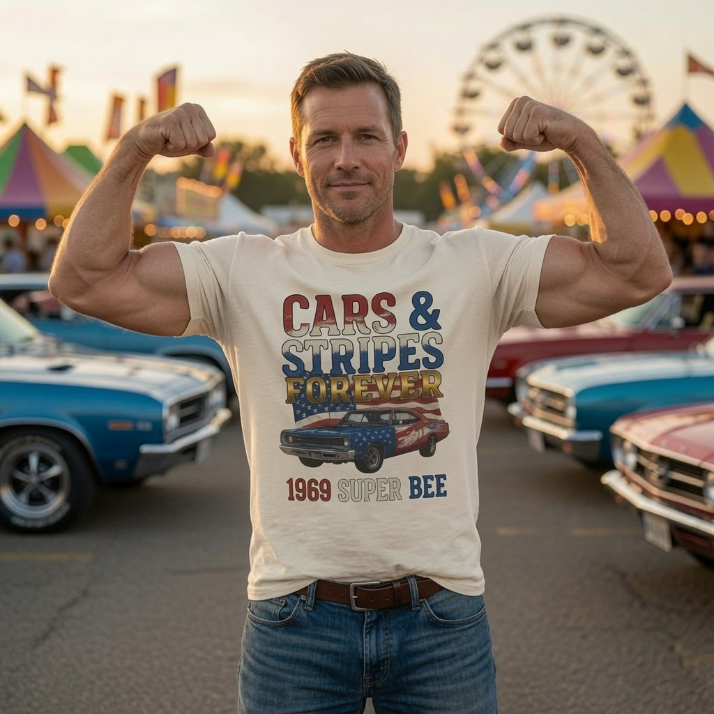 Cars & Stripes Forever 1969 Super Bee Tee