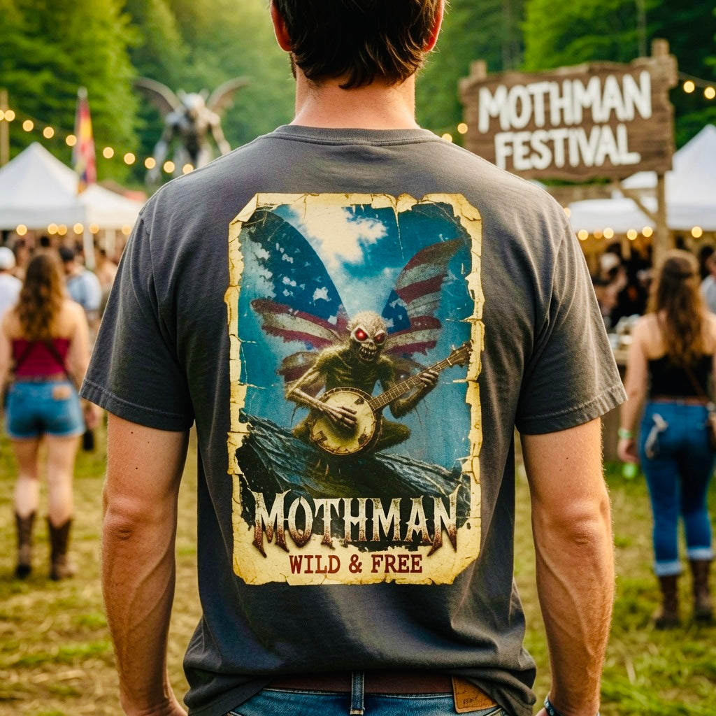 MERICA MONSTERS Mothman Tee