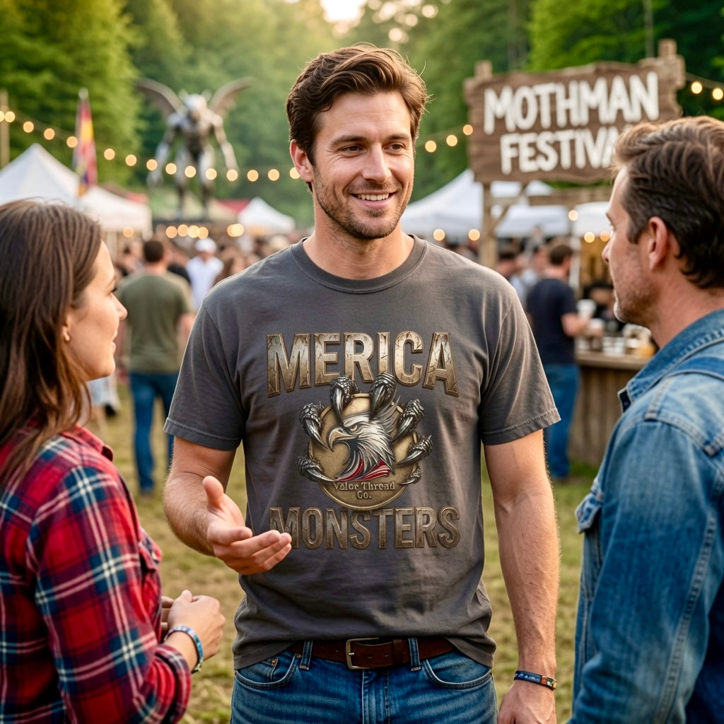 MERICA MONSTERS Mothman Tee