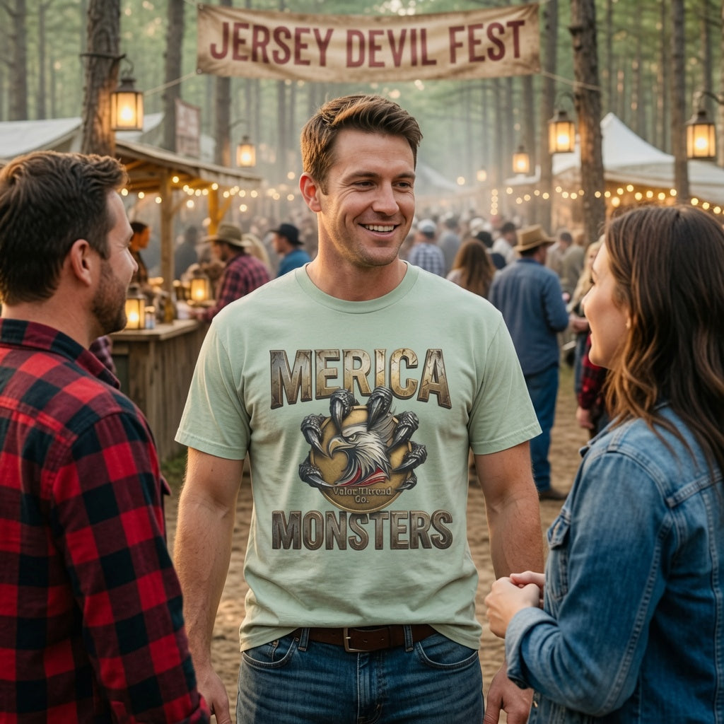 MERICA MONSTERS Jersey Devil Tee