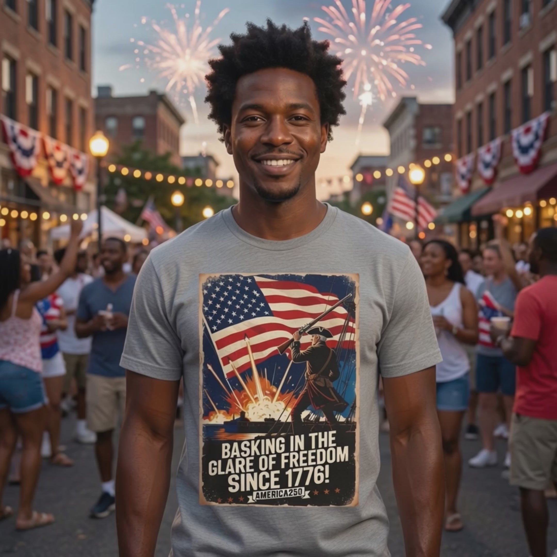 Basking In The Glare Of Freedom America250 Tee