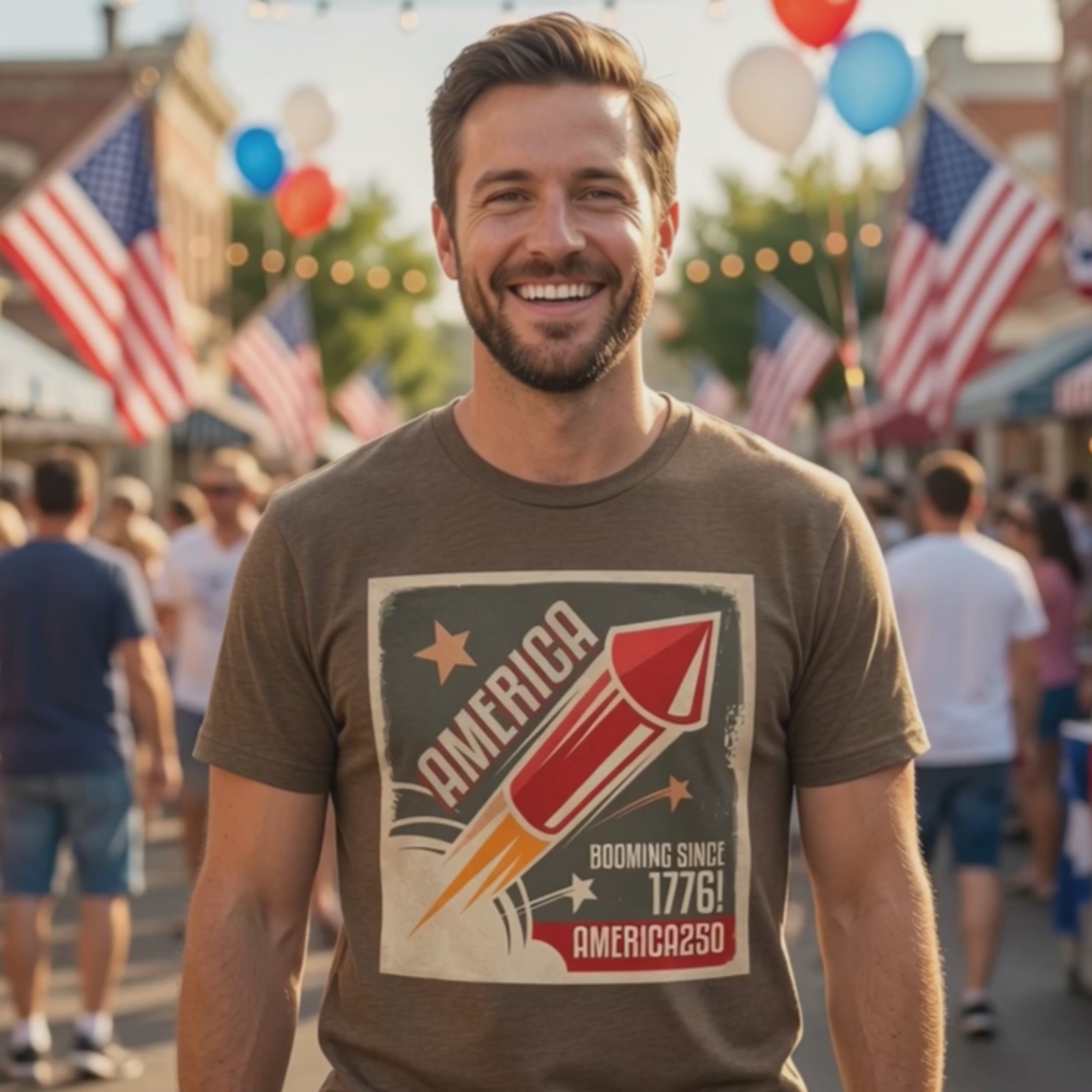 America Booming America250 Tee