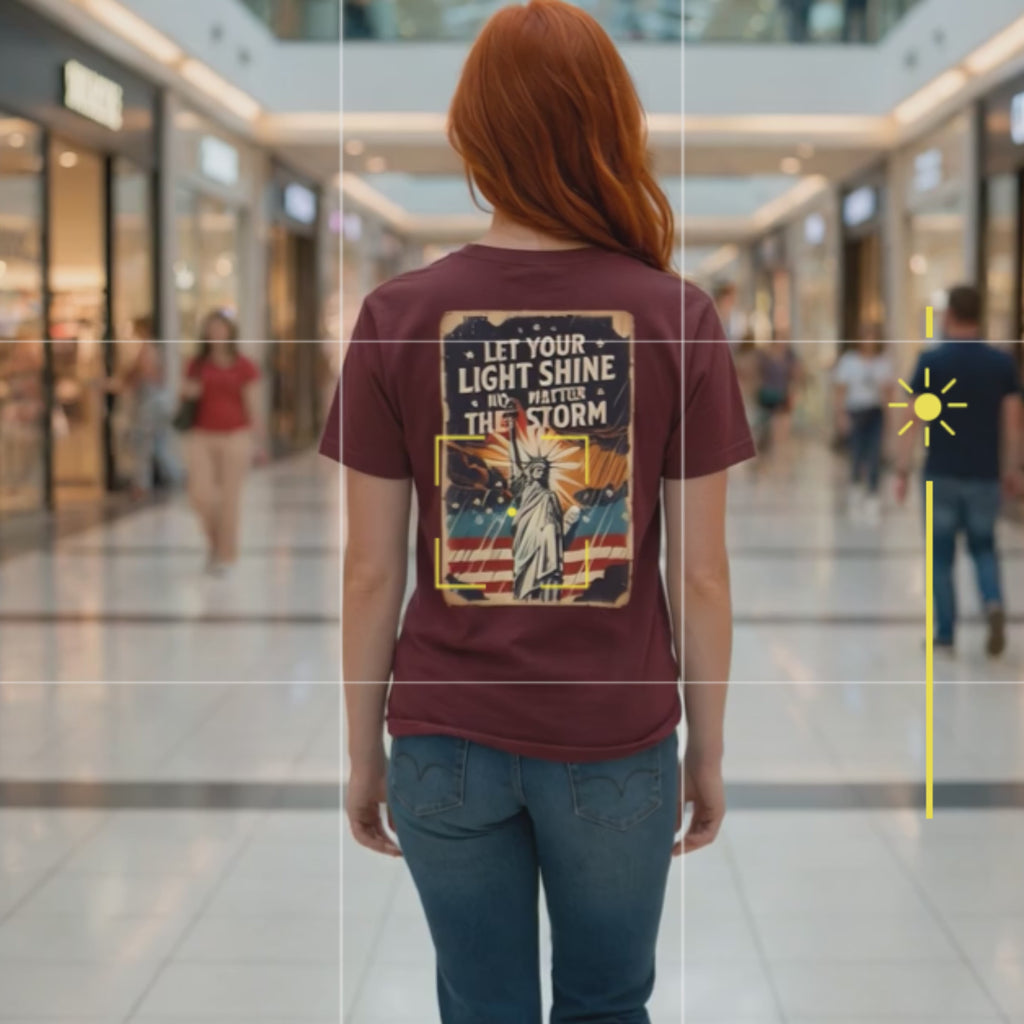 Let Your Light Shine Faith & Freedom Tee