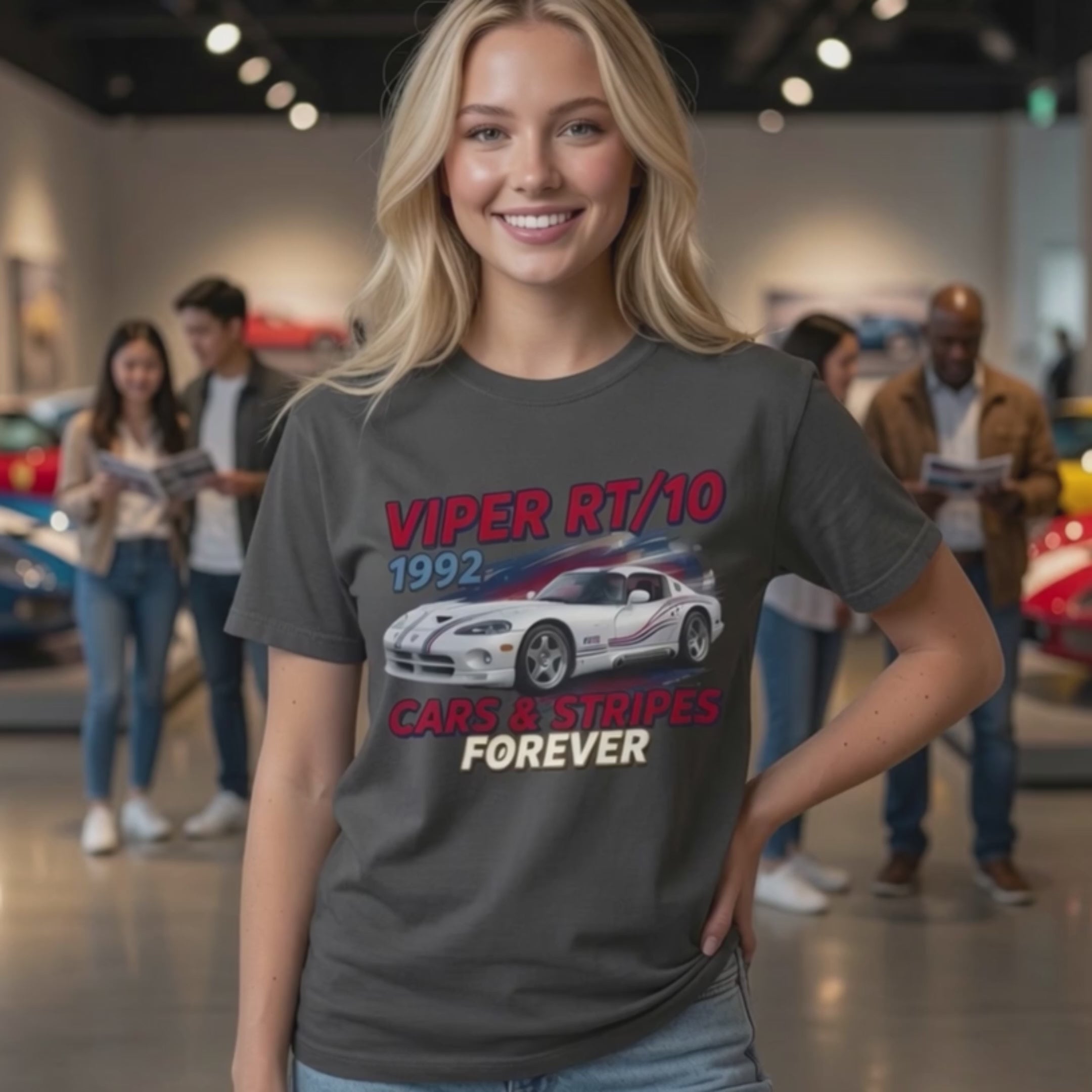 Cars & Stripes Forever 1992 Viper RT/10 Tee