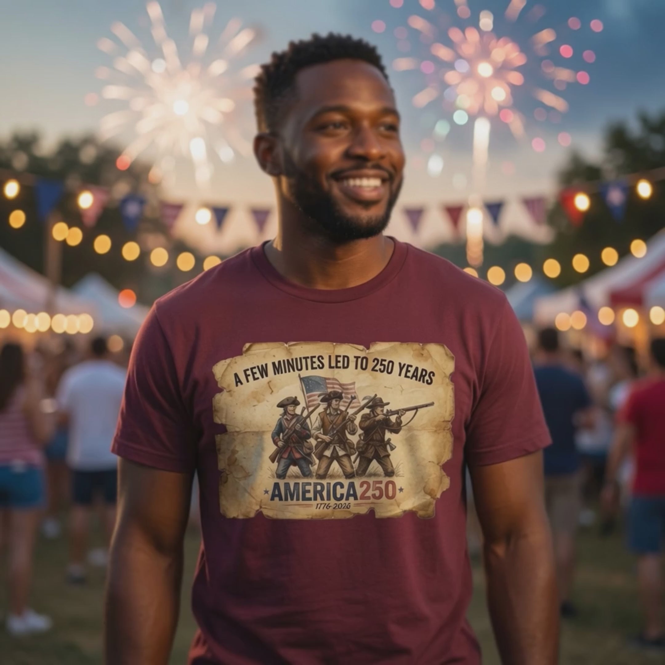 A Few Minutes That Led To 250 Years America250 Tee