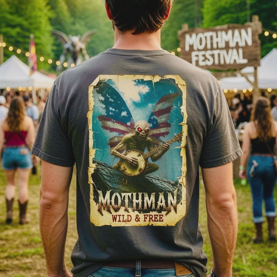 MERICA MONSTERS Mothman Tee