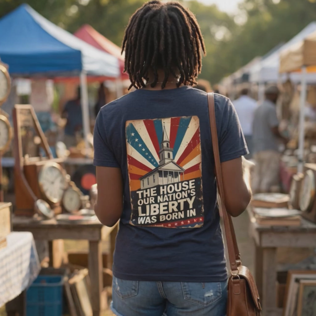 The House Our Nation's Liberty Was Born In Faith & Freedom Tee