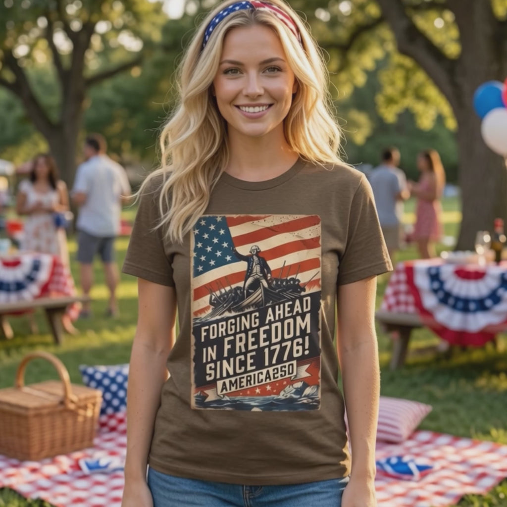 Forging Ahead In Freedom America250 Tee
