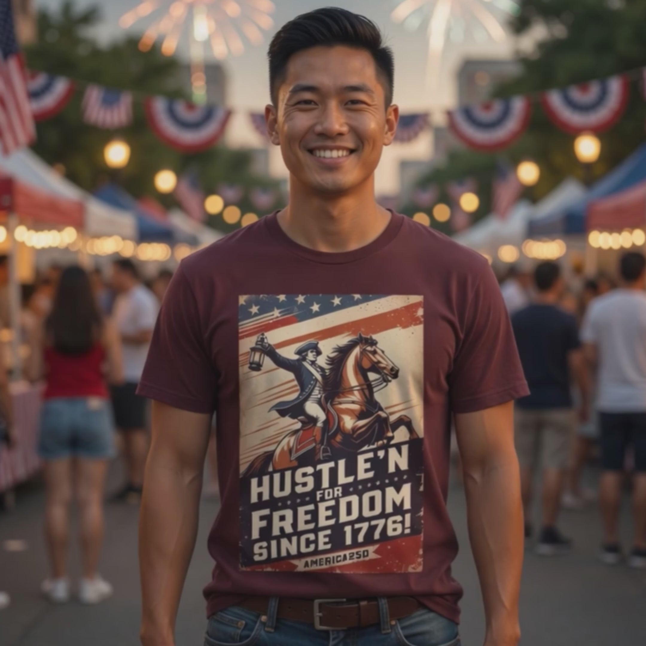 Hustle'n For Freedom America250 Tee